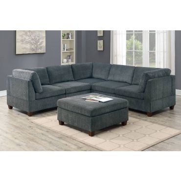 Qezzy Grey 6-Piece Sectional