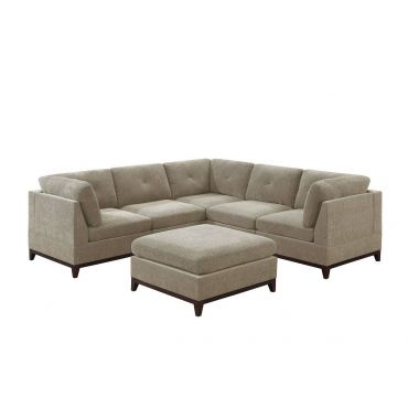 Quitaque Camel Chenille Modular Sectional Set