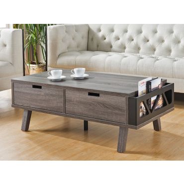 Raeburn Rustic Grey Finish Coffee Table