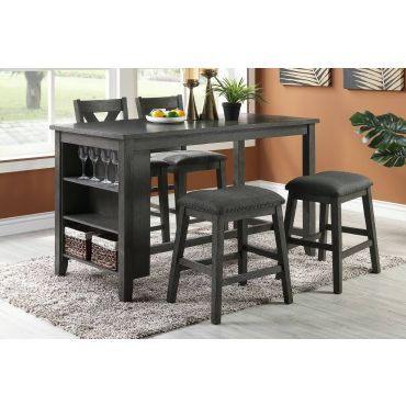 Ramon Kitchen Island Counter Height Table Set