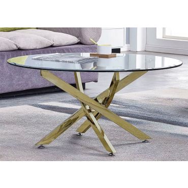 Ramsdell Coffee Table With Gold Legs