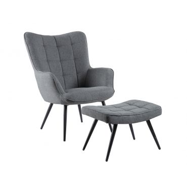 Rana Accent Chair With Ottoman