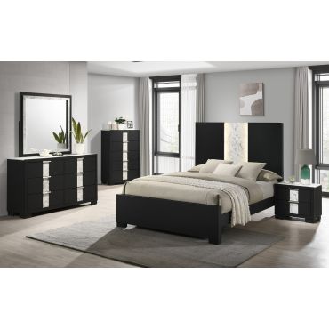 Ranger Black Finish Bedroom Set