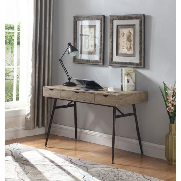 Raventown Writing Desk Rustic Driftwood