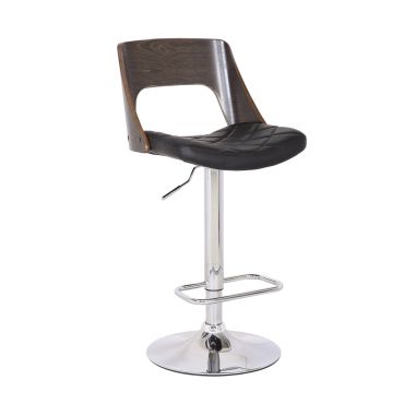 Rawley Bar Stool With Wood Backrest