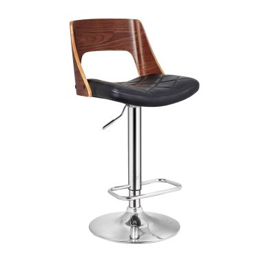 Rawley Bar Chair With Wood Accent