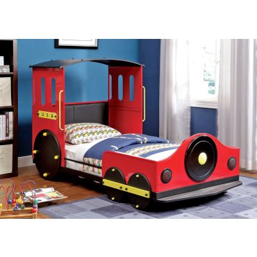 Retro Express Train Twin Size Bed