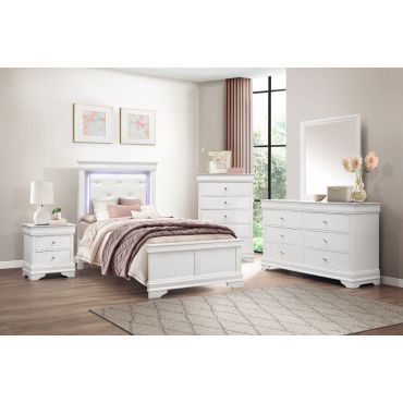 Rhonda White Finish Youth Bedroom Collection