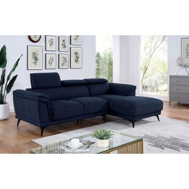 Rhys Navy Blue Sectional Sofa