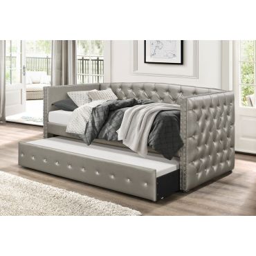 Rialto Crystal Tufted Daybed With Trundle