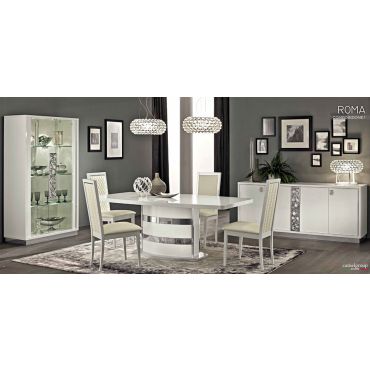 Roma White Modern Italian Dining Table