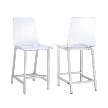 Rony Clear Acrylic Counter Hight Chairs