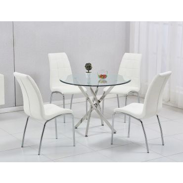 Rosa Round Dining Table With Chairs
