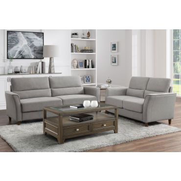 Rosalie Grey Fabric Sofa Collection