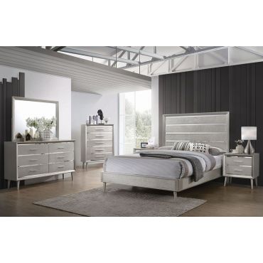 Rosaline Metallic Sterling Youth Bedroom