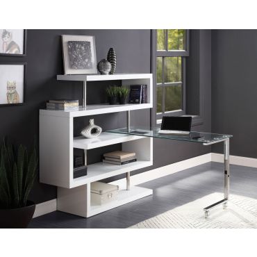 Rowan Bookcase Swivel Desk