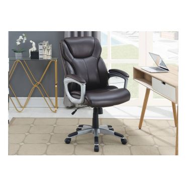 Rowan Brown Leather Office Chair