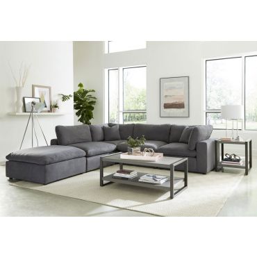 Scott Grey Microfiber Modular Sectional