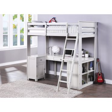 School House Loft Bed With Desk and Storage