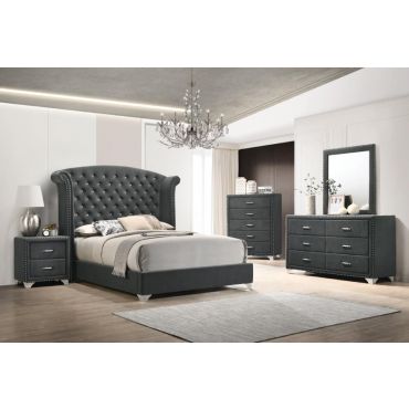 Sierra Grey Velvet Bedroom Collection