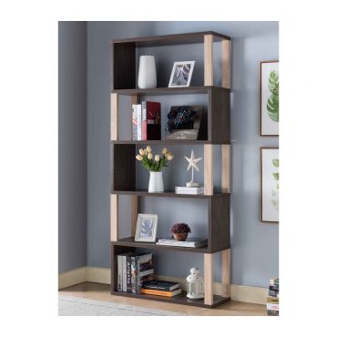 Silas Walnut Oak Display Bookcase