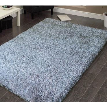 Shag Visco Hand Tufted Silver Rug