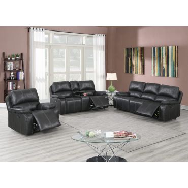 Snyder Black Recliner Sofa Set