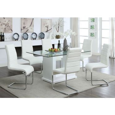 Solido Modern Dining Table White Lacquer