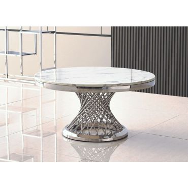 Solstic Marble Top Round Coffee Table