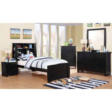 Soren Youth Bed Black Finish