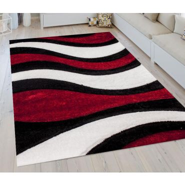 Sorrento 725 Red Shag Rug