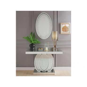 Spicer Mirrored Console With Crystals