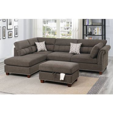 Stanza Sectional With Ottoman Set