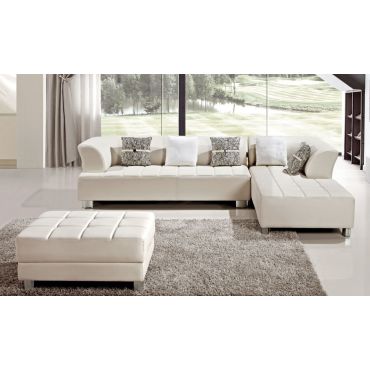 Star Modern Leather Sectional Couch