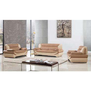 Sterling Modern Leather Sofa Set