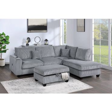 Summerlyn Grey Sectional With Ottoman