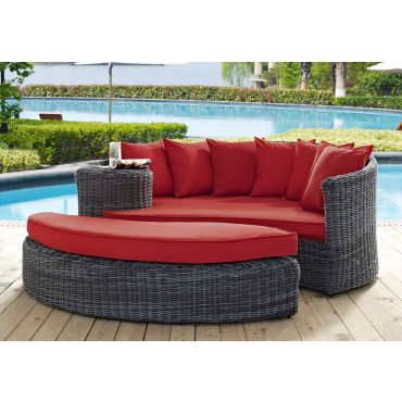 Summon Outdoor Daybed With Ottoman