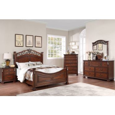 Sunder Walnut Finish Bedroom Furniture