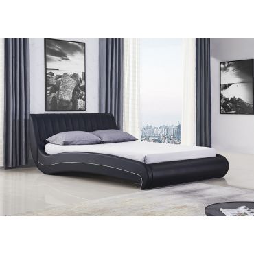 Sunset Modern Platform Leather Bed