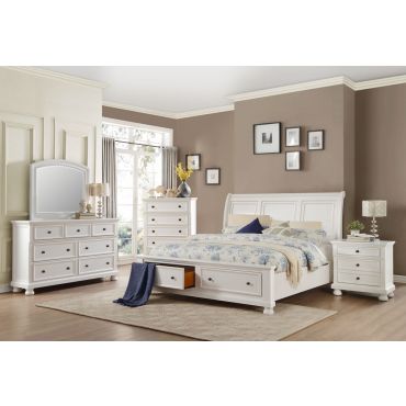 Sylvania Transitional Style Storage Bed