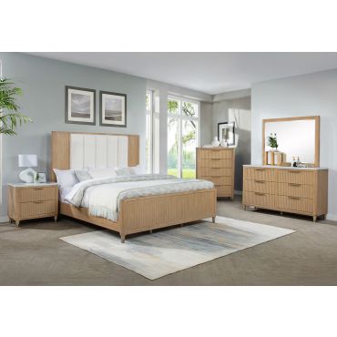 Symphony Bedroom Set With Fluted Designs