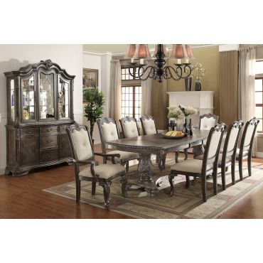 Tabitha Dining Table Set Rustic Grey Finish