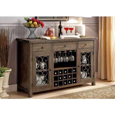 Tamilo Traditional Style Rustic Finish Server