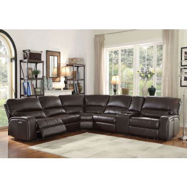 Tanner Espresso Power Recliner Sectional