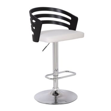 Tanton Black Wood Barstool