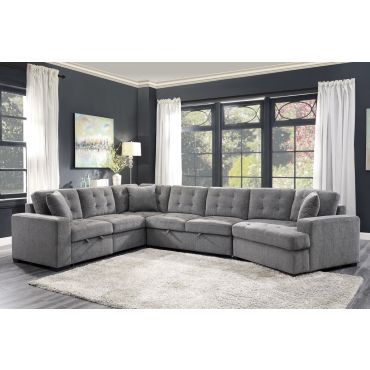 Taylor Grey Chenille Sectional