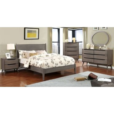 Terris Grey Modern Bedroom Furniture