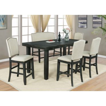 Tina Rustic Counter Height Dining Table Set