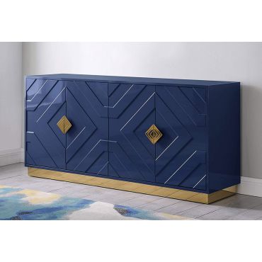 Titus Navy Blue Lacquer Buffet