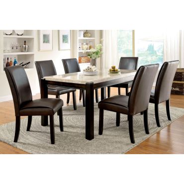 Amanda Marble Top Dining Table Set